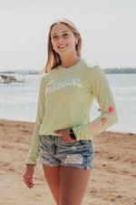 Load image into Gallery viewer, Long Sleeve Rash Guard in Lime
