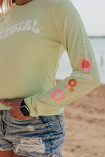 Load image into Gallery viewer, Long Sleeve Rash Guard in Lime
